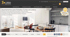 Desktop Screenshot of lisbonservicedapartments.com